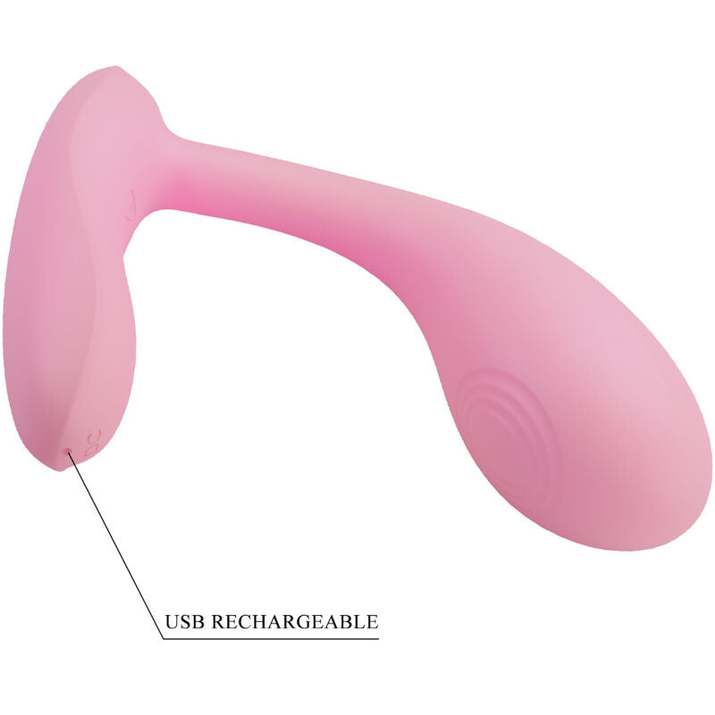 PRETTY LOVE - BAIRD G-SPOT 12 VIBRATIONS RECHARGEABLE PINK APP - Amore24