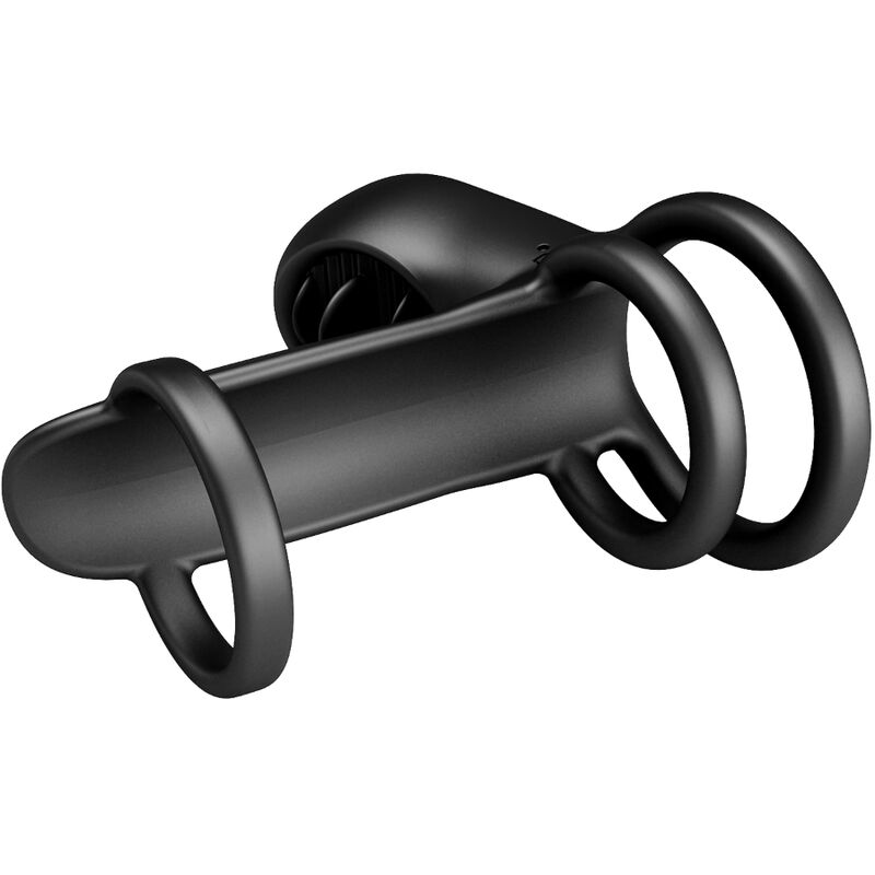 PRETTY LOVE - JAMMY PENIS SHEATH 12 VIBRATIONS WITH RECHARGEABLE SILICONE TONGUE - Amore24