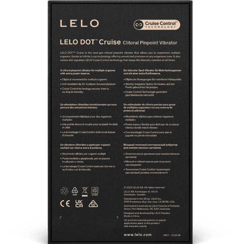 LELO - DOT CRUISE CLITORIS STIMULATOR OCHER ORANGE - Amore24