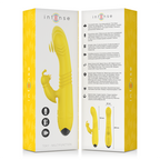 INTENSE - TOKY MULTIFUNCTION VIBRATOR UP & DOWN WITH CLITORAL STIMULATOR YELLOW - Amore24