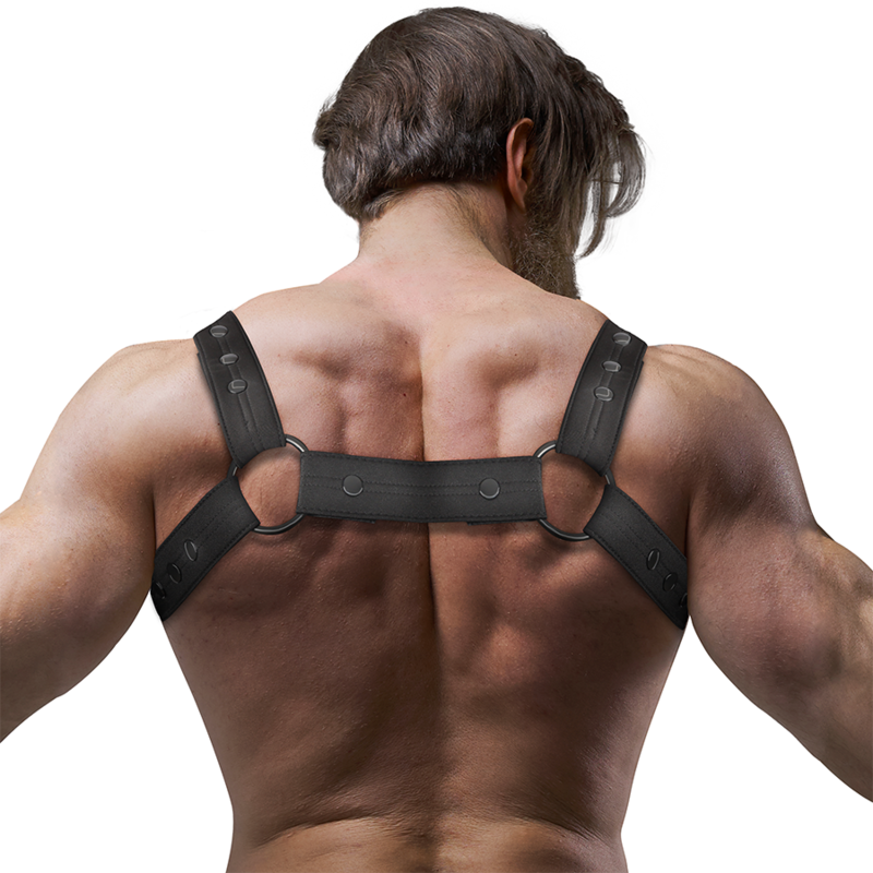 FETISH SUBMISSIVE ATTITUDE - ADJUSTABLE NEOPRENE CHEST SPORTS HARNESS FOR MEN - Amore24