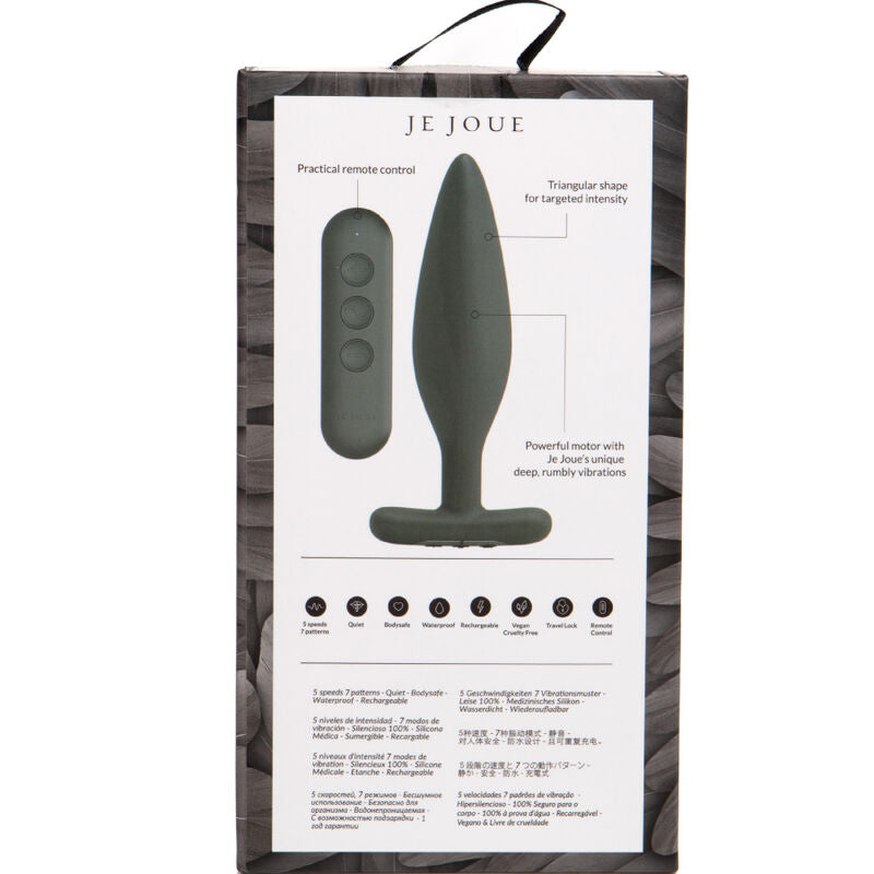 JE JOUE - EGON PLUG ANAL VIBRATOR BLACK - Amore24