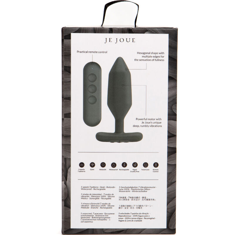 JE JOUE - ONYX ANAL PLUG VIBRATOR BLACK - Amore24