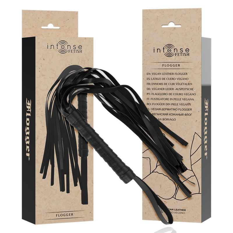 INTENSE - FETISH VEGAN LEATHER FLOGGER - Amore24