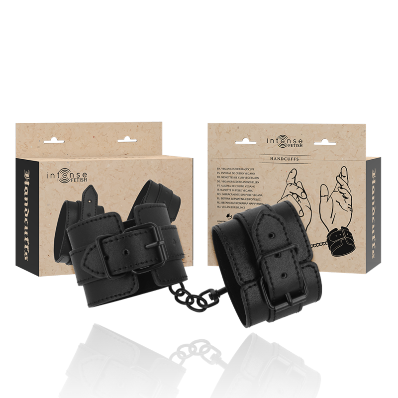 INTENSE - FETISH VEGAN LEATHER HANDCUFFS - Amore24