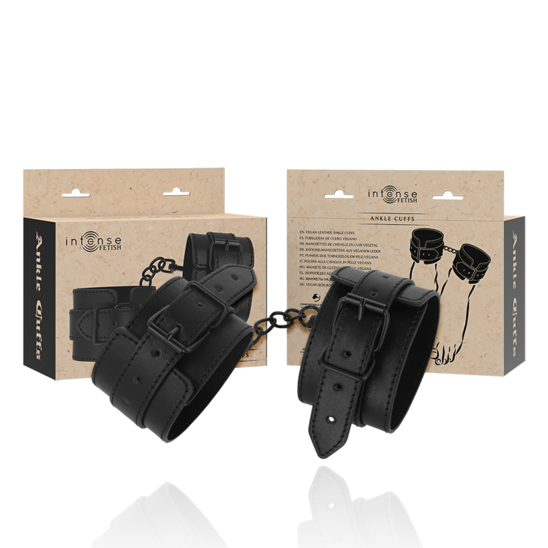 INTENSE - FETISH VEGAN LEATHER ANKLE CUFFS - Amore24