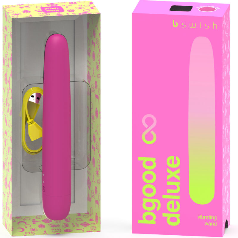 B SWISH - BGOOD INFINITE DELUXE RECHARGEABLE VIBRATOR PINK SILICONE - Amore24