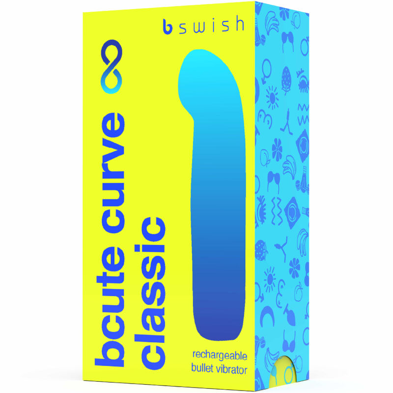 B SWISH - BCUTE CURVE INFINITE CLASSIC RECHARGEABLE SILICONE VIBRATOR YELLOW - Amore24