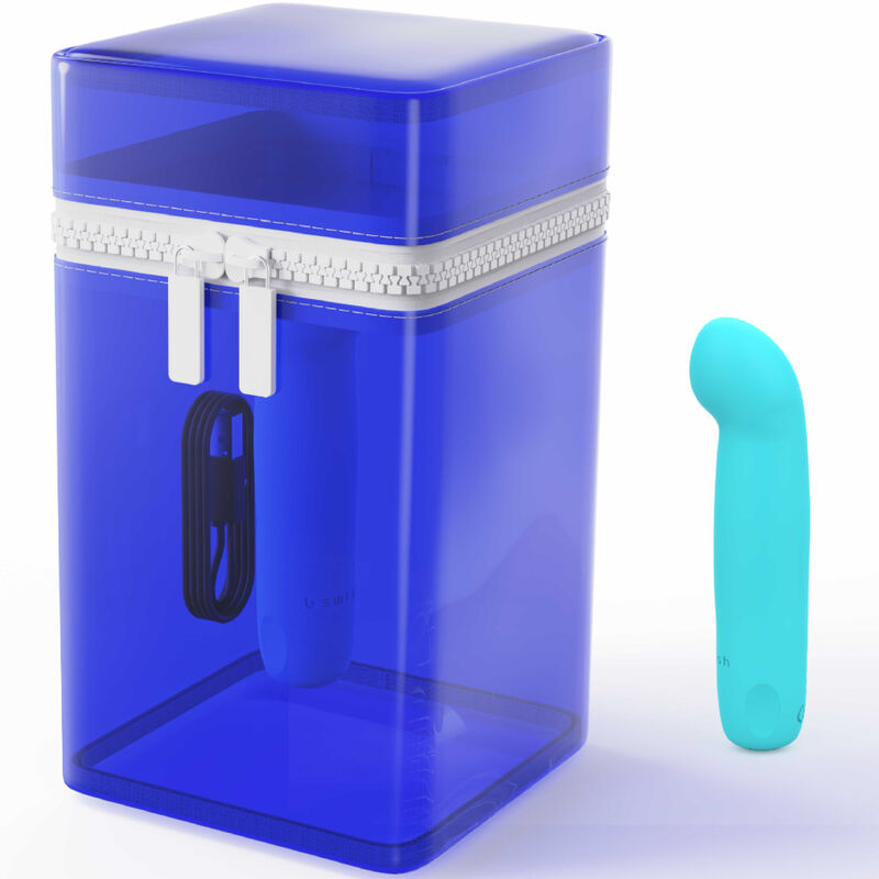 B SWISH - BCUTE CURVE INFINITE CLASSIC LIMITED EDITION BLUE SILICONE RECHARGEABLE VIBRATOR - Amore24