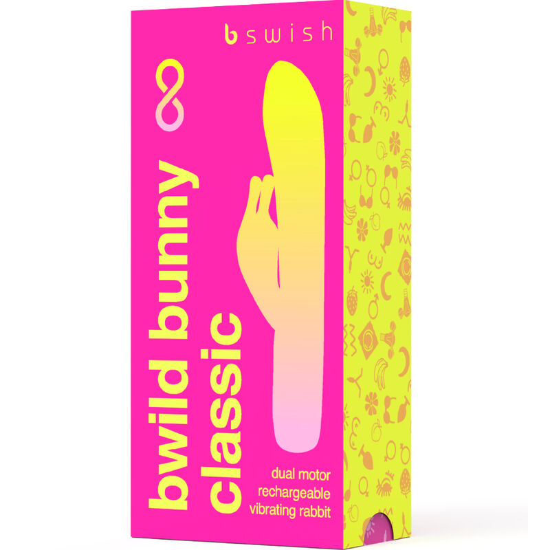 B SWISH - BWILD BUNNY INFINITE CLASSIC RECHARGEABLE VIBRATOR PINK SILICONE - Amore24