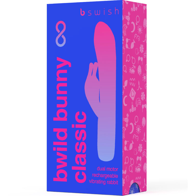 B SWISH - BWILD BUNNY INFINITE CLASSIC RECHARGEABLE VIBRATOR BLUE SILICONE - Amore24