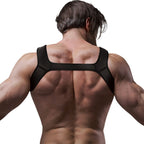 FETISH SUBMISSIVE ATTITUDE - NEOPRENE CHEST HARNESS FOR MEN SIZE M - Amore24
