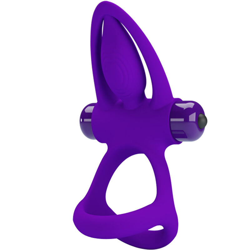 PRETTY LOVE - VIBRATOR RING 10 VIBRATIONS VIOLET SILICONE - Amore24