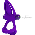 PRETTY LOVE - VIBRATOR RING 10 VIBRATIONS VIOLET SILICONE - Amore24