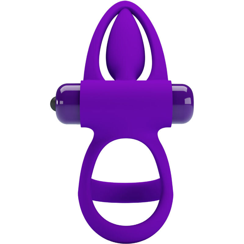 PRETTY LOVE - VIBRATOR RING 10 VIBRATIONS VIOLET SILICONE - Amore24