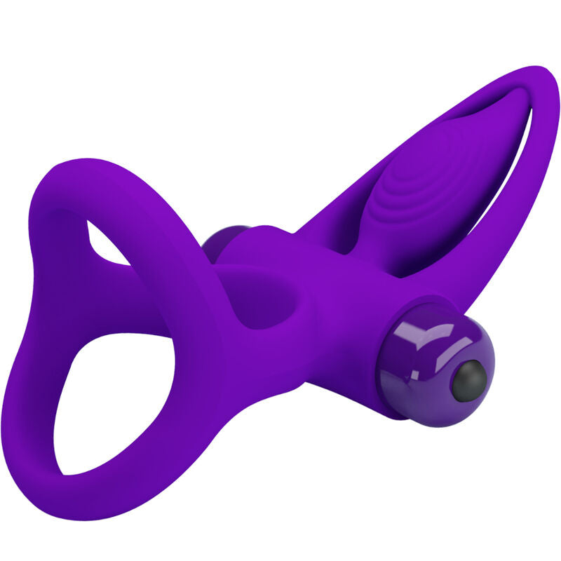PRETTY LOVE - VIBRATOR RING 10 VIBRATIONS VIOLET SILICONE - Amore24