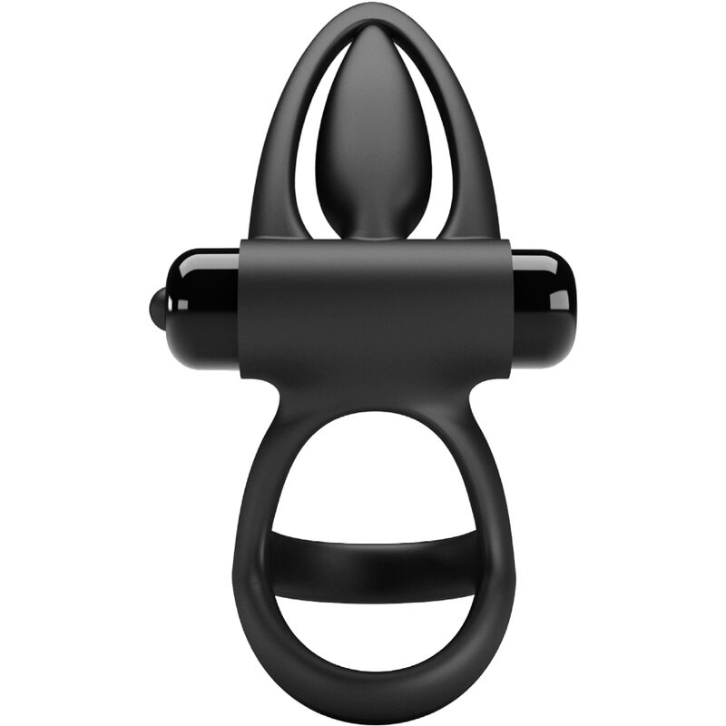 PRETTY LOVE - VIBRATING RING 10 VIBRATIONS BLACK SILICONE - Amore24