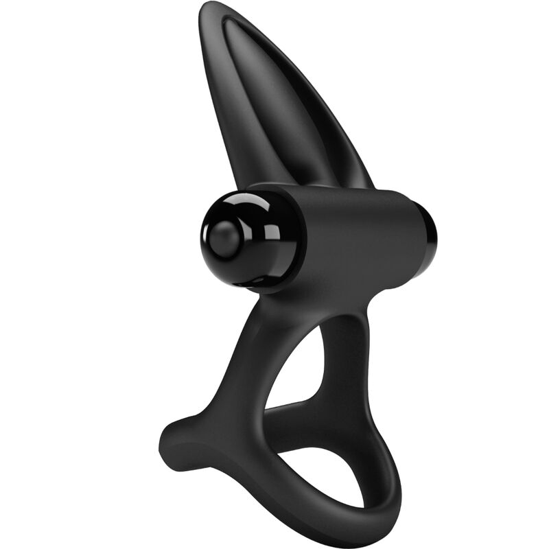 PRETTY LOVE - VIBRATING RING 10 VIBRATIONS BLACK SILICONE - Amore24