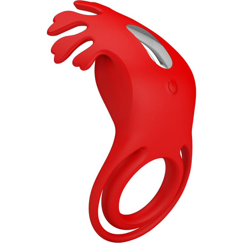 PRETTY LOVE - RUBEN VIBRATOR RING 7 VIBRATIONS SILICONE RED - Amore24