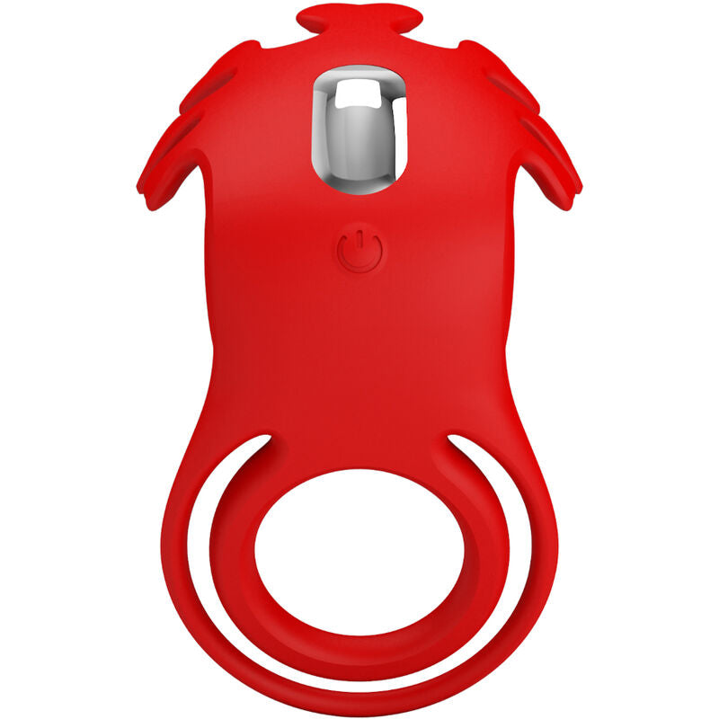 PRETTY LOVE - RUBEN VIBRATOR RING 7 VIBRATIONS SILICONE RED - Amore24