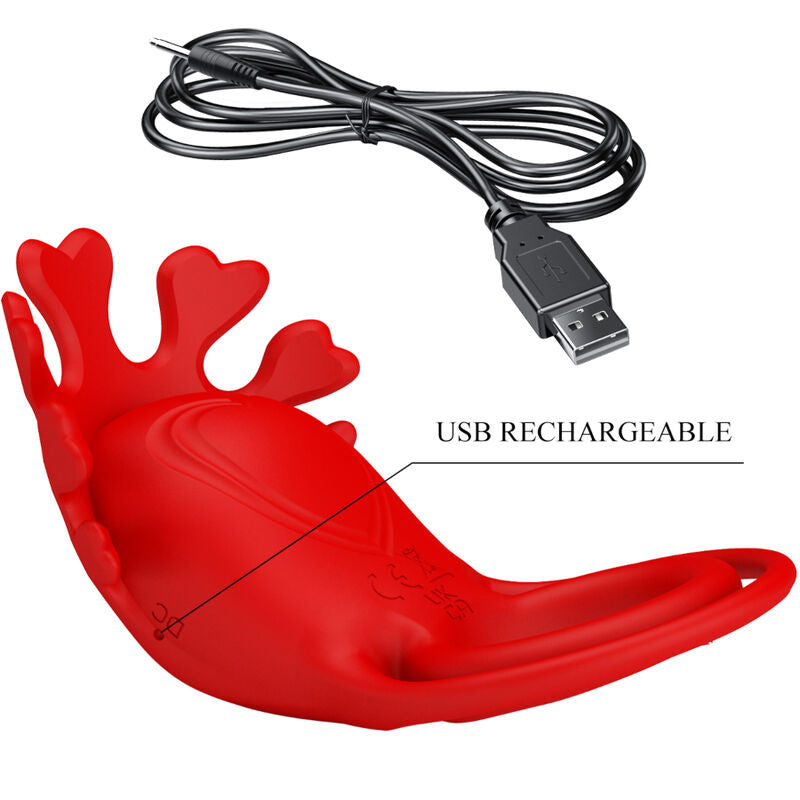PRETTY LOVE - RUBEN VIBRATOR RING 7 VIBRATIONS SILICONE RED - Amore24