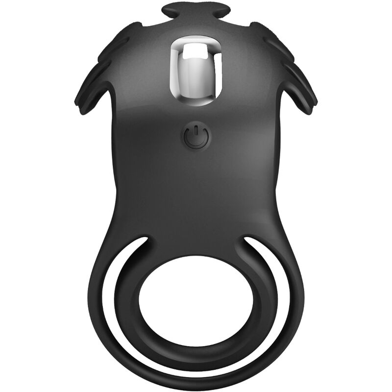 PRETTY LOVE - RUBEN VIBRATOR RING 7 VIBRATIONS BLACK SILICONE - Amore24