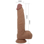 PRETTY LOVE - JONATHAN SILICONE DILDO 3 VIBRATIONS + 3 INSERTION MEASUREMENTS REMOTE CONTROL 21 CM - Amore24