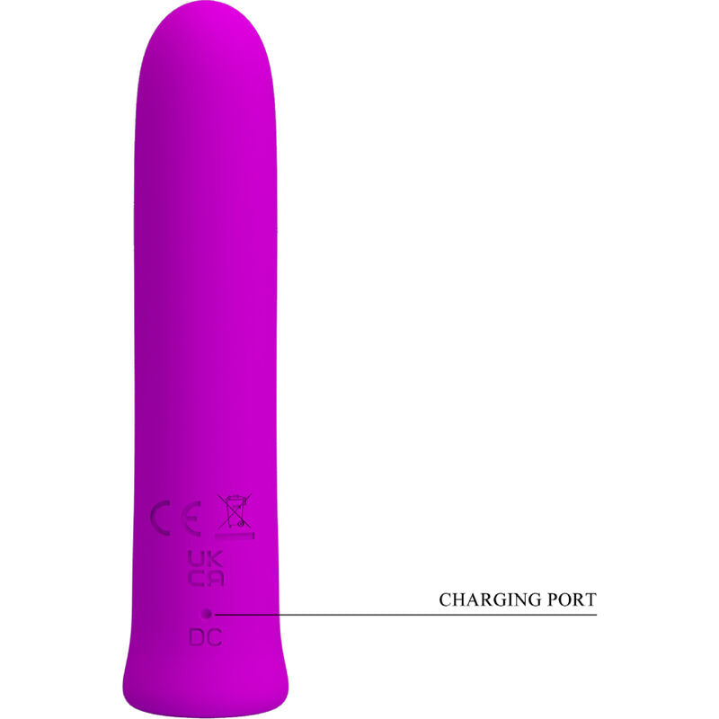 PRETTY LOVE - CURTIS MINI SUPER POWER VIBRATOR 12 VIOLET SILICONE VIBRATIONS - Amore24