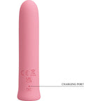 PRETTY LOVE - CURTIS MINI SUPER POWER VIBRATOR 12 PINK SILICONE VIBRATIONS - Amore24