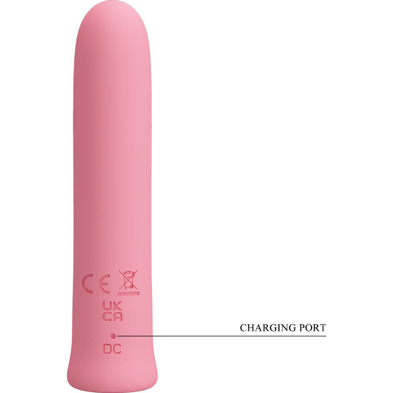PRETTY LOVE - CURTIS MINI SUPER POWER VIBRATOR 12 PINK SILICONE VIBRATIONS - Amore24