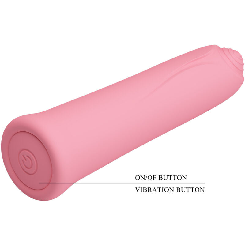 PRETTY LOVE - CURTIS MINI SUPER POWER VIBRATOR 12 PINK SILICONE VIBRATIONS - Amore24
