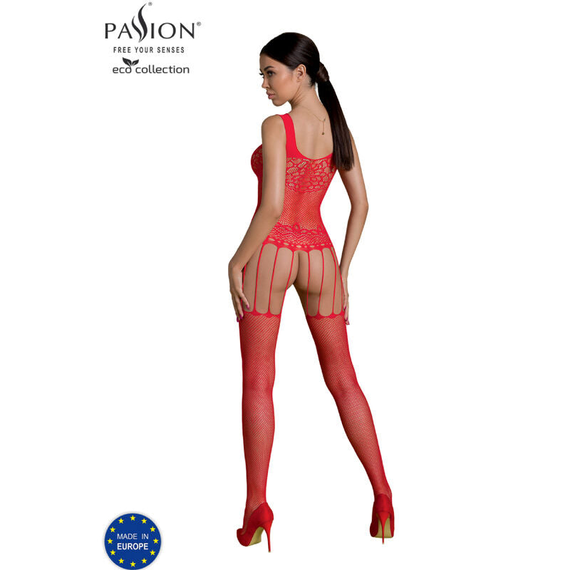PASSION - ECO COLLECTION BODYSTOCKING ECO BS001 WHITE - Amore24