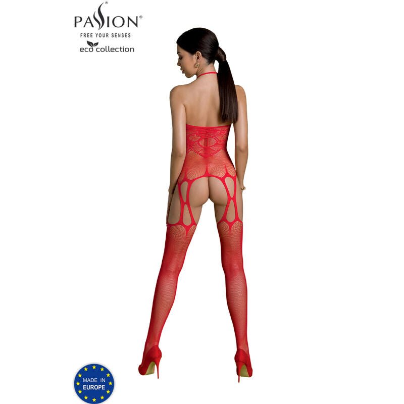 PASSION - ECO COLLECTION BODYSTOCKING ECO BS002 WHITE - Amore24