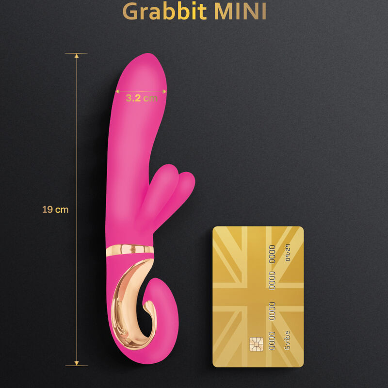 G-VIBE - GRABBIT MINI PINK SILICONE VIBRATOR - Amore24