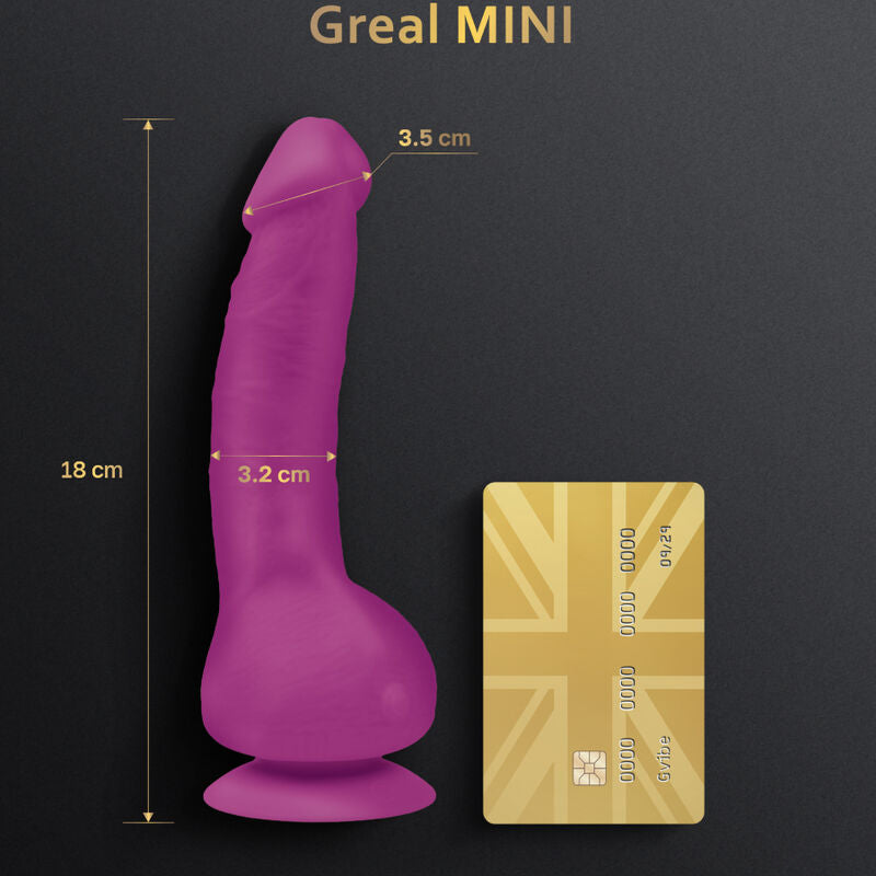 G-VIBE - GREAL MINI FUCHSIA SILICONE VIBRATOR DILDO - Amore24