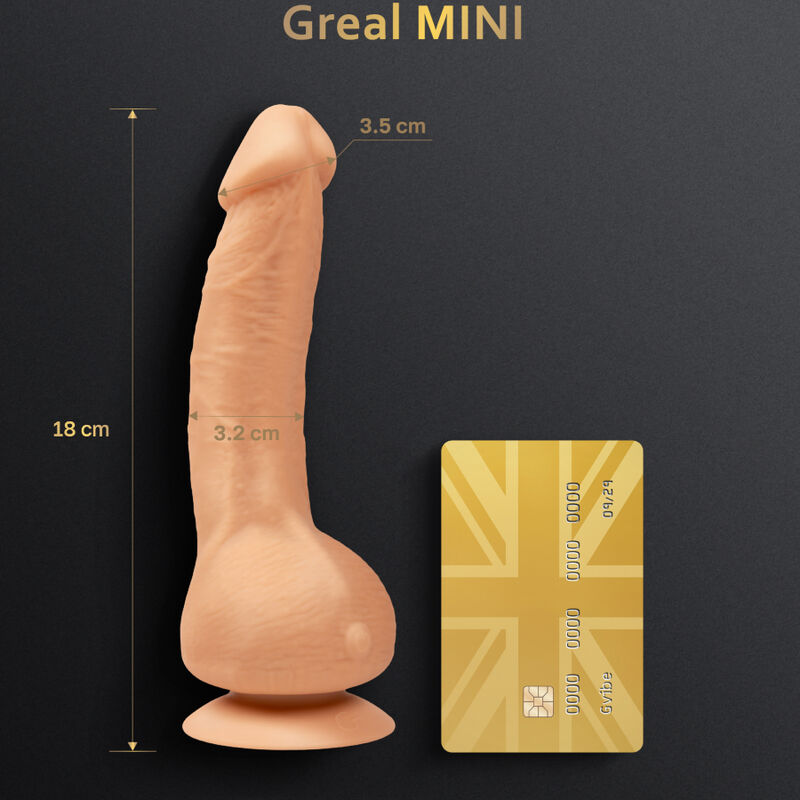 G-VIBE - GREAL MINI VIBRATOR DILDO NATURAL SILICONE - Amore24