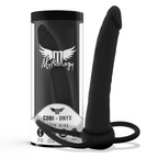 MYTHOLOGY - COBI ONYX ANAL DILDO WITH COCK AND TESTICLE RING 13 SILICONE CM - Amore24