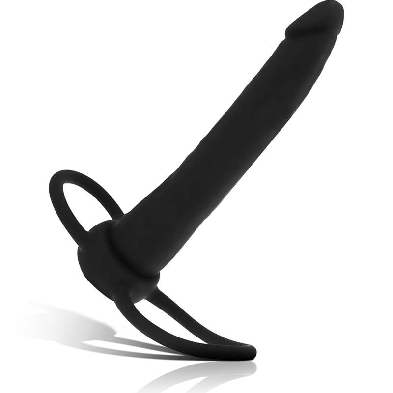 MYTHOLOGY - COBI ONYX ANAL DILDO WITH COCK AND TESTICLE RING 13 SILICONE CM - Amore24