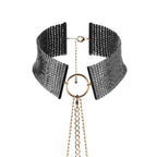 BIJOUX - DÉSIR MÉTALLIQUE BLACK METALLIC NECKLACE - Amore24