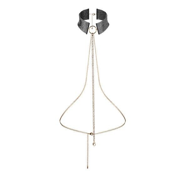 BIJOUX - DÉSIR MÉTALLIQUE BLACK METALLIC NECKLACE - Amore24