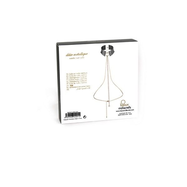 BIJOUX - DÉSIR MÉTALLIQUE BLACK METALLIC NECKLACE - Amore24