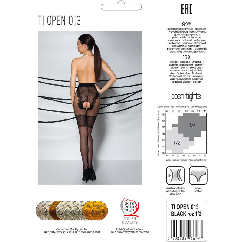 PASSION - TIOPEN 013 BLACK TIGHTS 1/2 20/40 DEN - Amore24