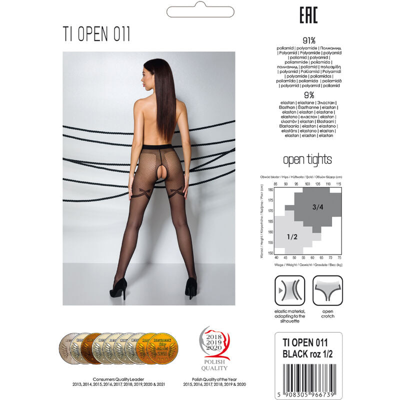 PASSION - TIOPEN 011 BLACK TIGHTS 3/4 20 DEN - Amore24