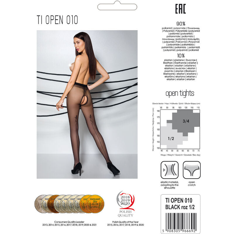 PASSION - TIOPEN 010 BLACK TIGHTS 3/4 20 DEN - Amore24