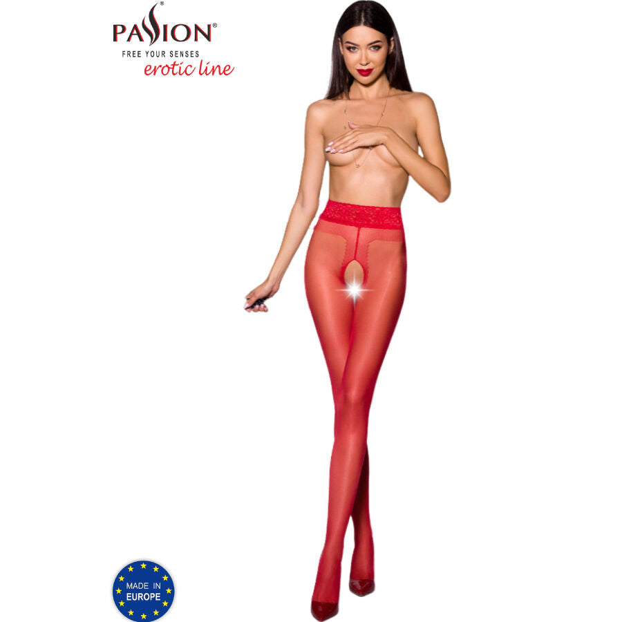 PASSION - TIOPEN 001 RED TIGHTS 3/4 20 DEN - Amore24