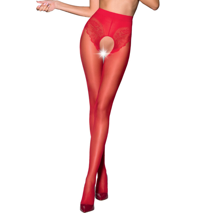 PASSION - TIOPEN 006 RED TIGHTS 1/2 30 DEN - Amore24