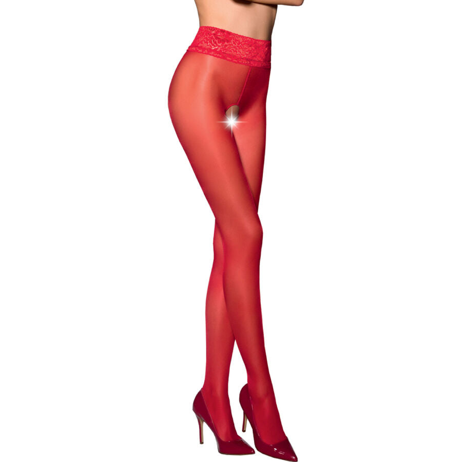 PASSION - TIOPEN 008 RED TIGHTS 3/4 30 DEN - Amore24