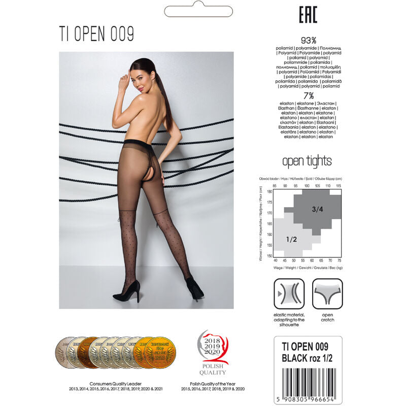 PASSION - TIOPEN 009 BLACK TIGHTS 3/4 20 DEN - Amore24