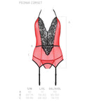 PASSION - PEONIA CORSET EROTIC LINE RED S/M - Amore24