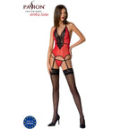 PASSION - PEONIA CORSET EROTIC LINE RED S/M - Amore24